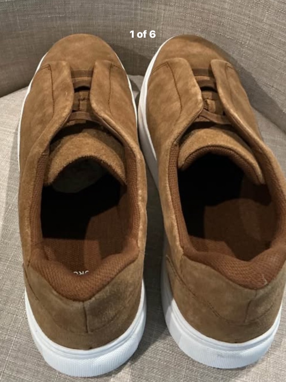 George Men's Size 10.5 Suede Slip-On Sneakers